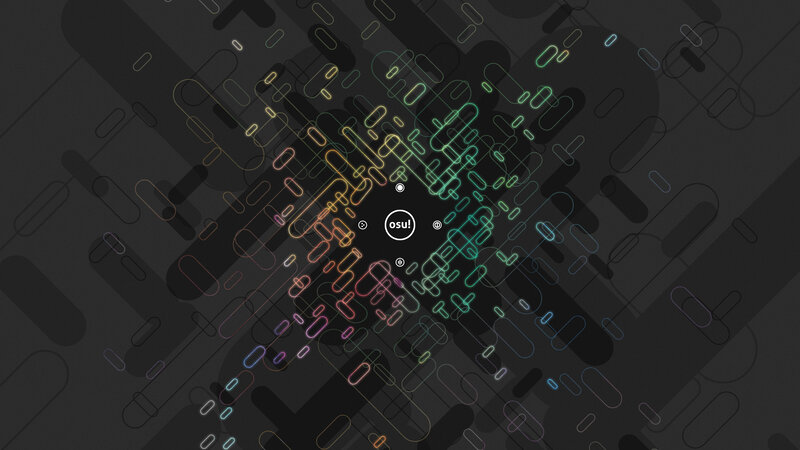Abstract Geometric Pattern — Black, Neon