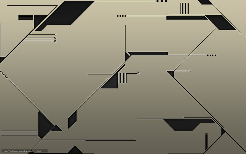 Abstract Geometric Pattern — Black, Neutral