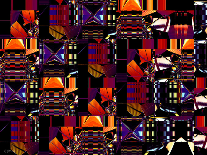 Abstract Geometric Pattern — Black