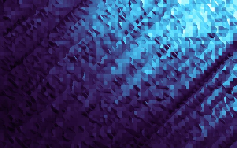 Abstract Geometric Pattern — Blue, Calm, Digital Art