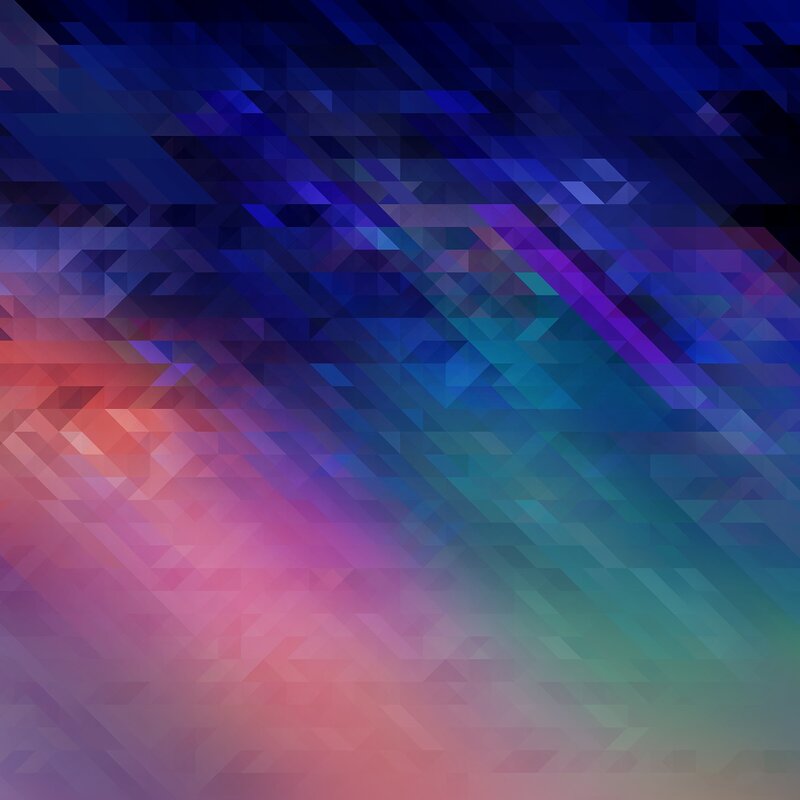 Abstract Geometric Pattern — Blue, Calm, Triangles, Gradient