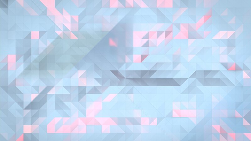 Abstract Geometric Pattern — Blue, Calm, Triangles, Pink
