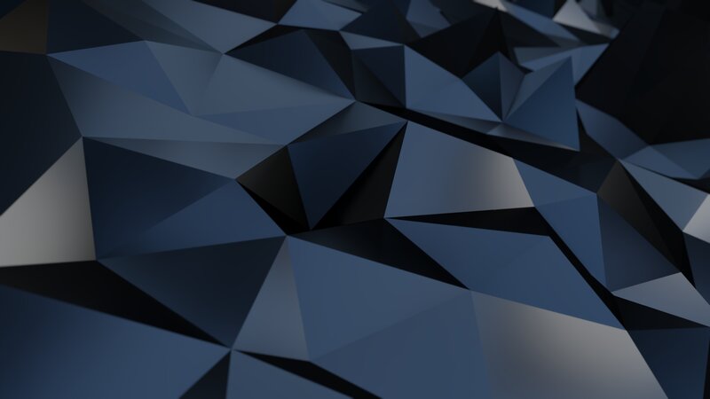 Abstract Geometric Pattern — Blue, Dark, 3d Render
