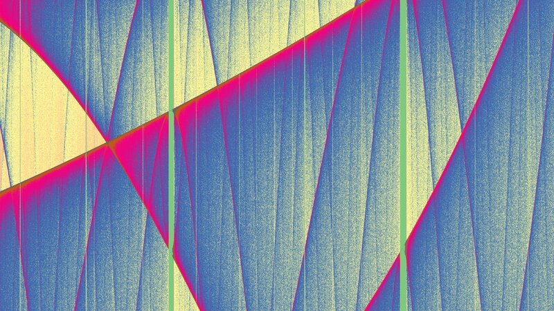 Abstract Geometric Pattern — Blue, Dynamic, Lines, Triangles