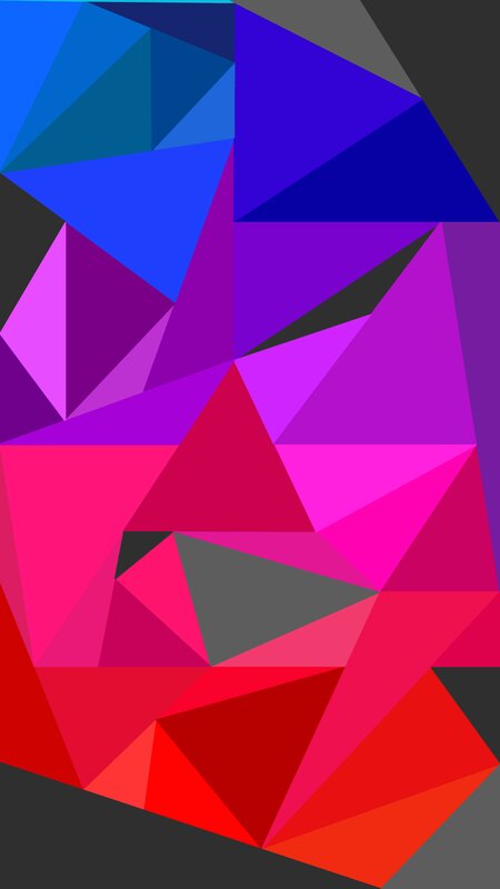 Abstract Geometric Pattern — Blue, Vibrant