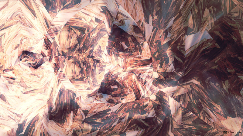 Abstract Geometric Pattern — Brown, Chaotic