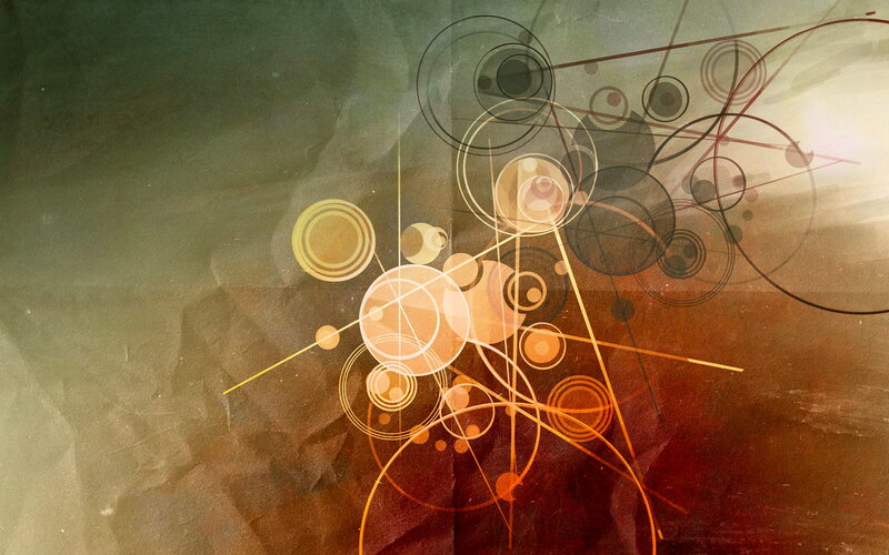Abstract Geometric Pattern — Brown, Dramatic