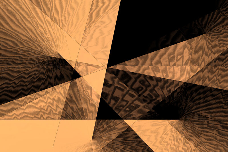 Abstract Geometric Pattern — Brown, Dramatic, Triangles