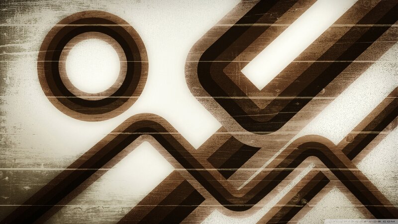 Abstract Geometric Pattern — Brown, Neutral, Digital Art