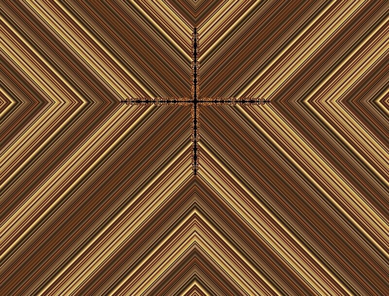 Abstract Geometric Pattern — Brown