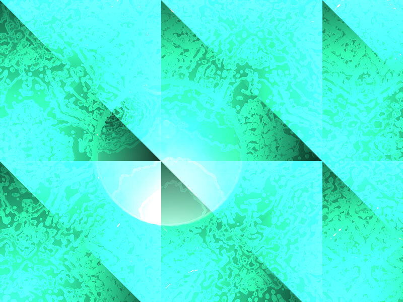 Abstract Geometric Pattern — Cyan