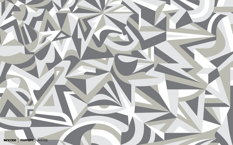 Abstract Geometric Pattern — Gray, Dynamic