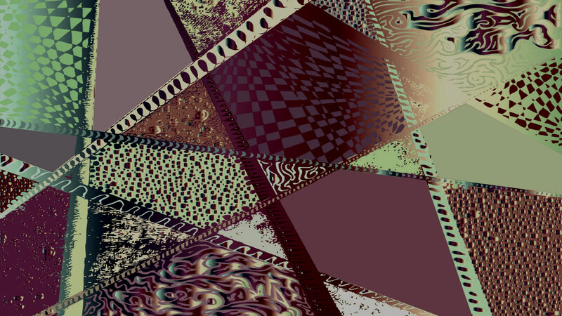 Abstract Geometric Pattern — Green, Chaotic