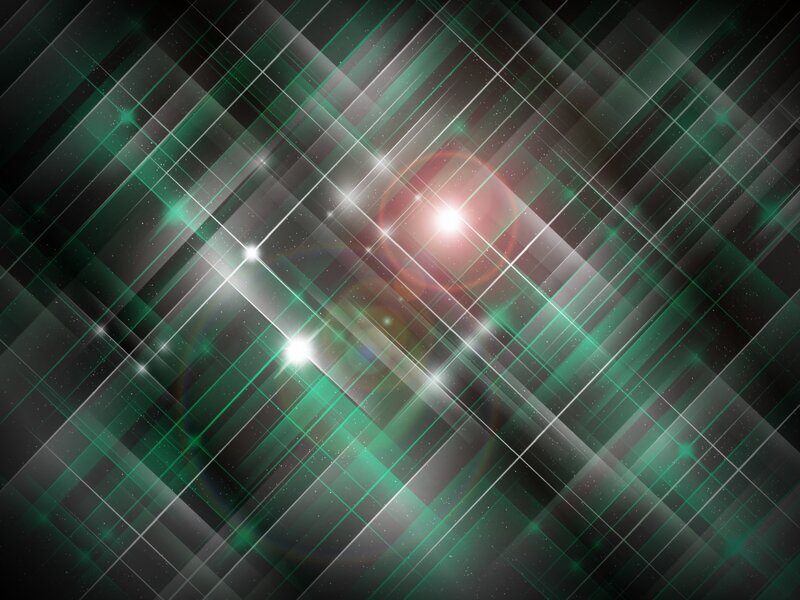 Abstract Geometric Pattern — Green