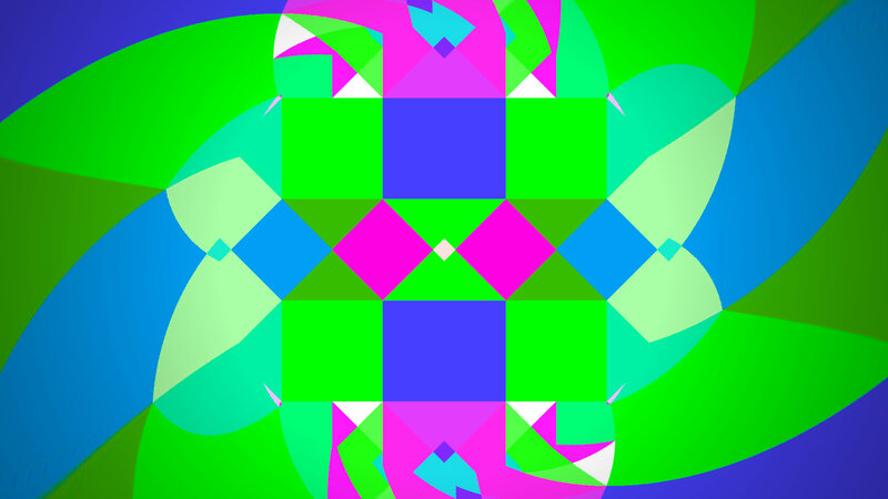 Abstract Geometric Pattern — Green, Vibrant