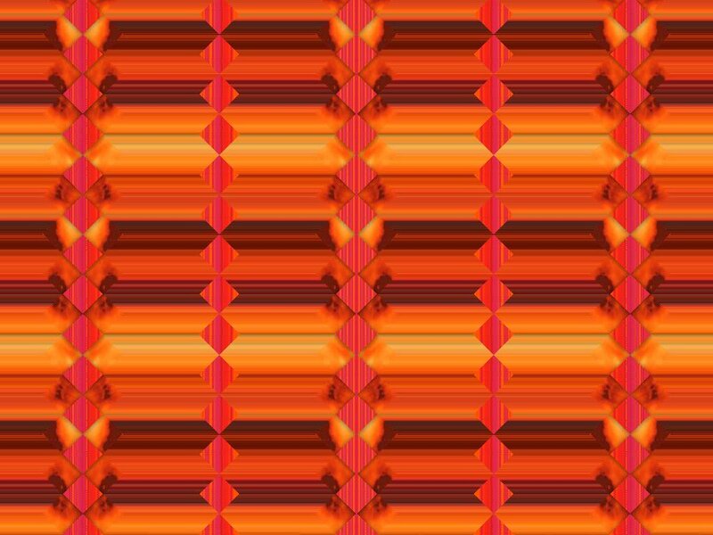 Abstract Geometric Pattern — Orange, Dynamic