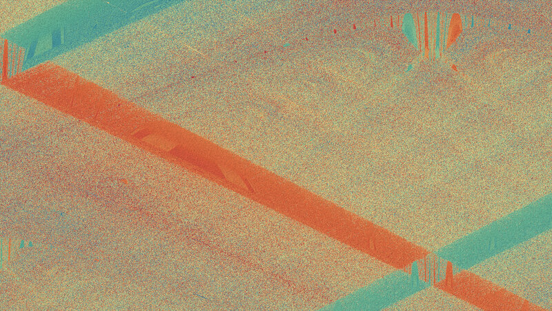 Abstract Geometric Pattern — Orange, Textured