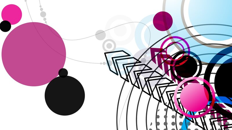 Abstract Geometric Pattern — Pink