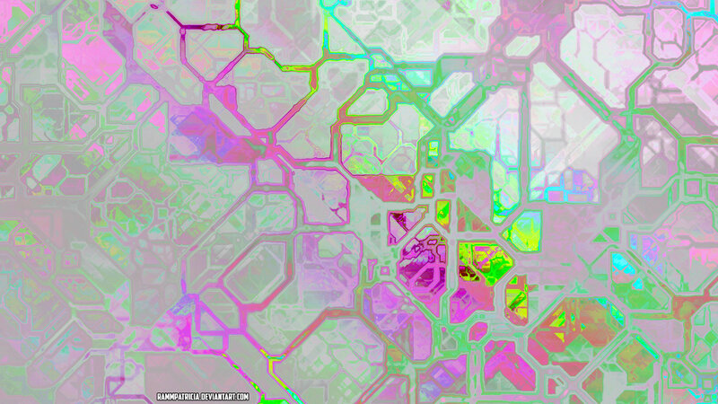 Abstract Geometric Pattern — Pink, Vibrant, Digital Art, Geometric Shapes