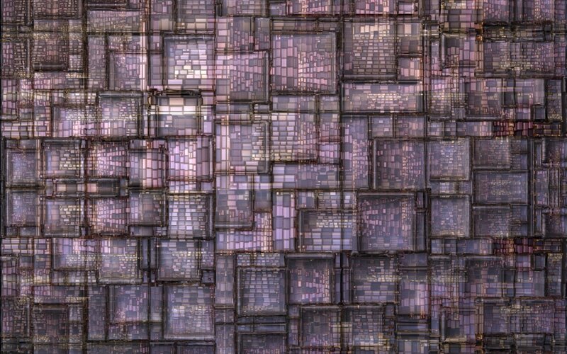 Abstract Geometric Pattern — Purple, Complex