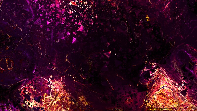 Abstract Geometric Pattern — Purple, Dramatic, Digital Art
