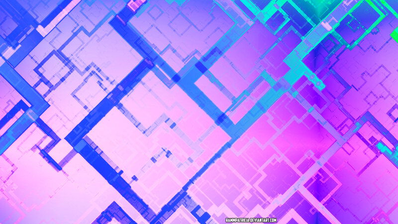 Abstract Geometric Pattern — Purple, Futuristic