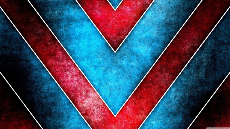 Abstract Geometric Pattern — Red, Bold