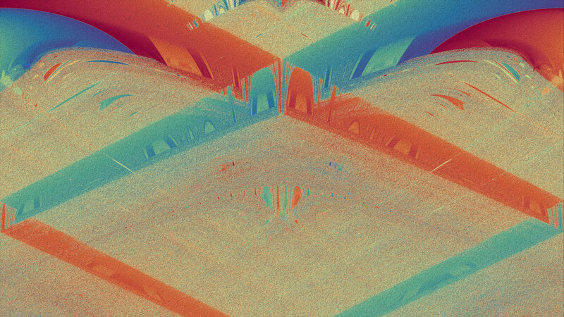 Abstract Geometric Pattern — Red, Calm, Colorful Lines