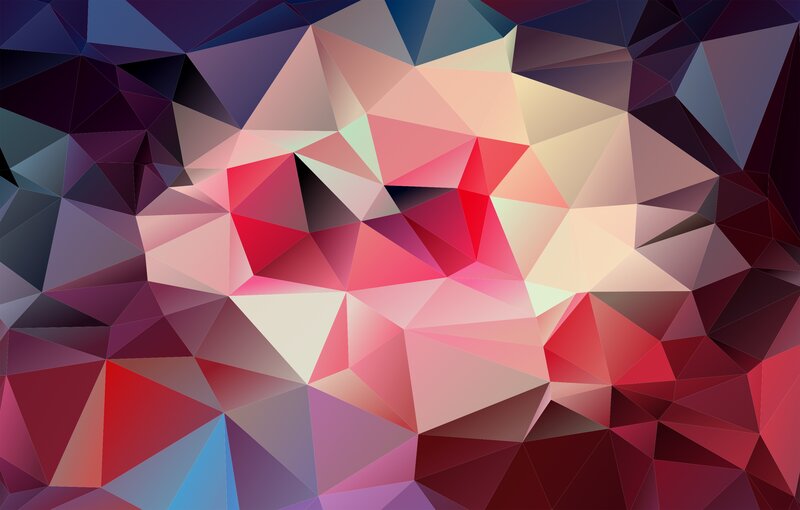 Abstract Geometric Pattern — Red, Dynamic, Triangles