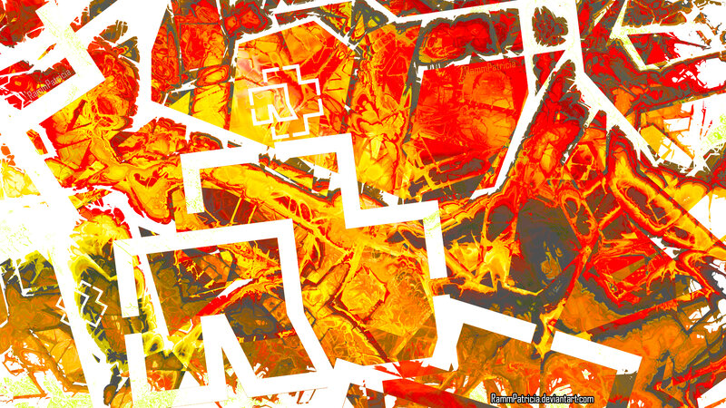Abstract Geometric Pattern — Red, Energetic