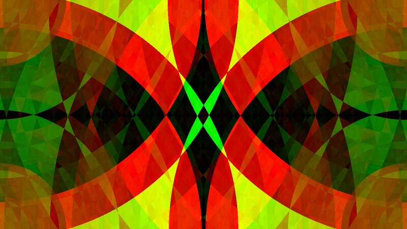 Abstract Geometric Pattern — Red, Vibrant, Diamond Shapes