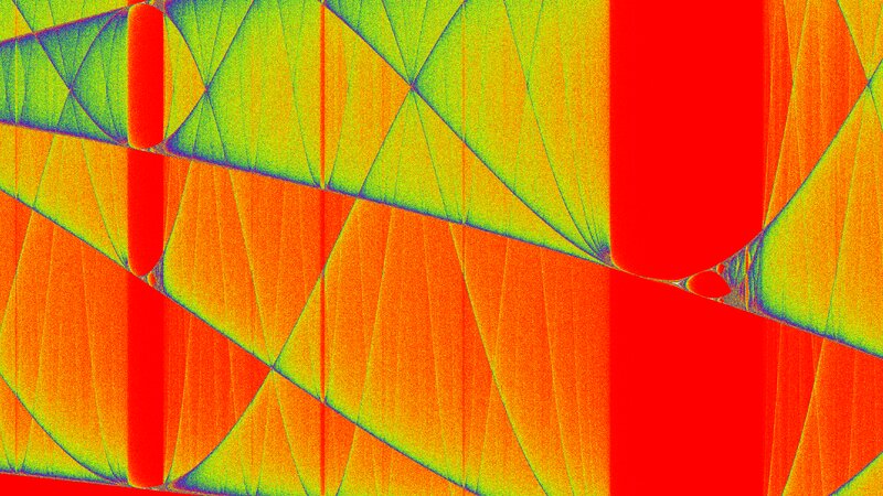 Abstract Geometric Pattern — Red, Vibrant, Digital Art
