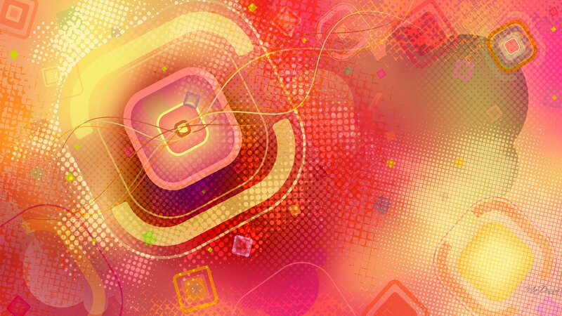 Abstract Geometric Pattern — Red, Vibrant
