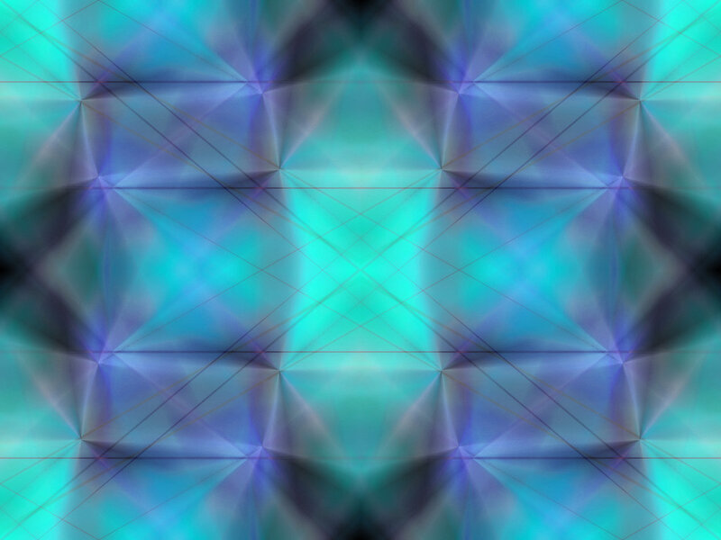 Abstract Geometric Pattern — Teal, Calm, Digital Art