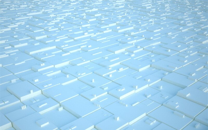 Abstract Geometric Pattern — White, Calm, 3d Render