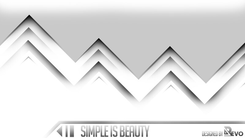 Abstract Geometric Pattern — White, Calm