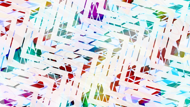 Abstract Geometric Pattern — White, Chaotic