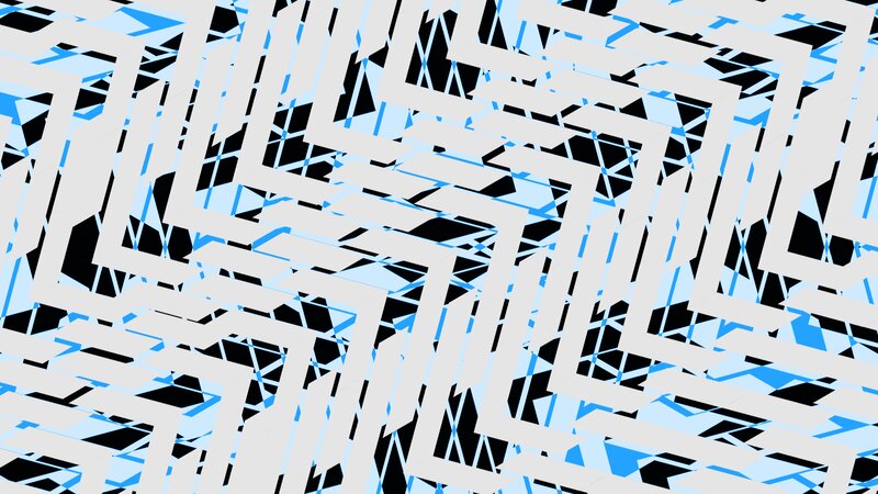 Abstract Geometric Pattern — White, Dynamic