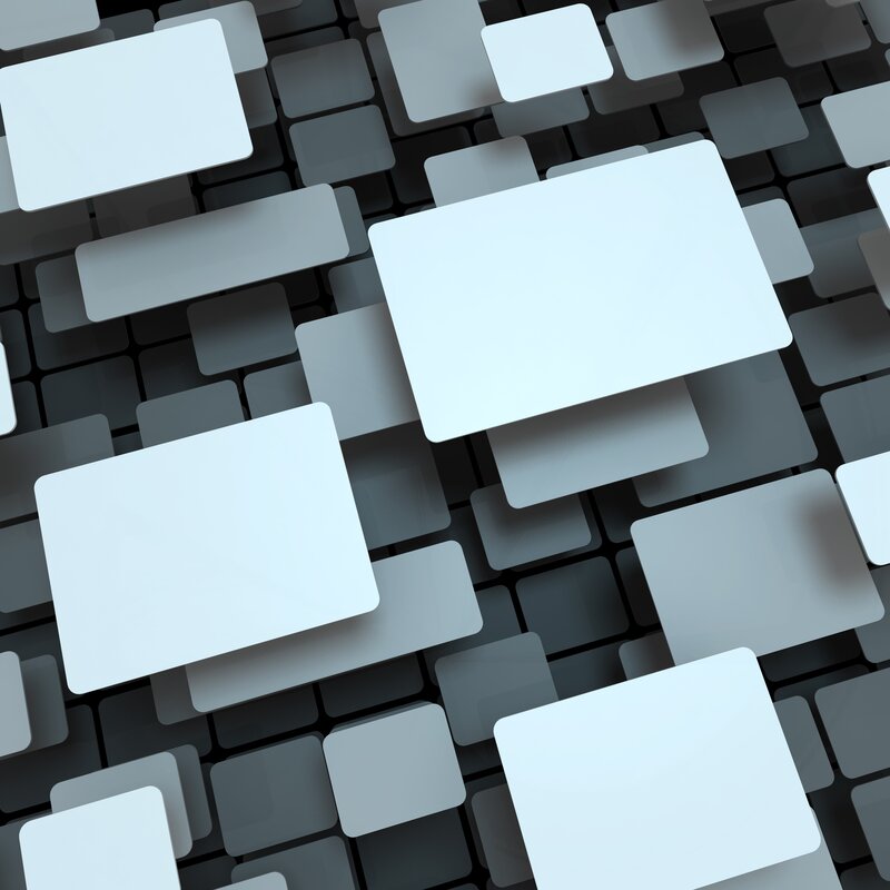 Abstract Geometric Pattern — White, Neutral