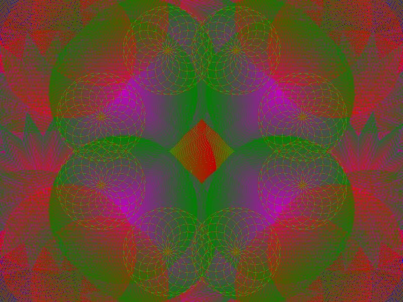 Abstract geometric pattern with circles