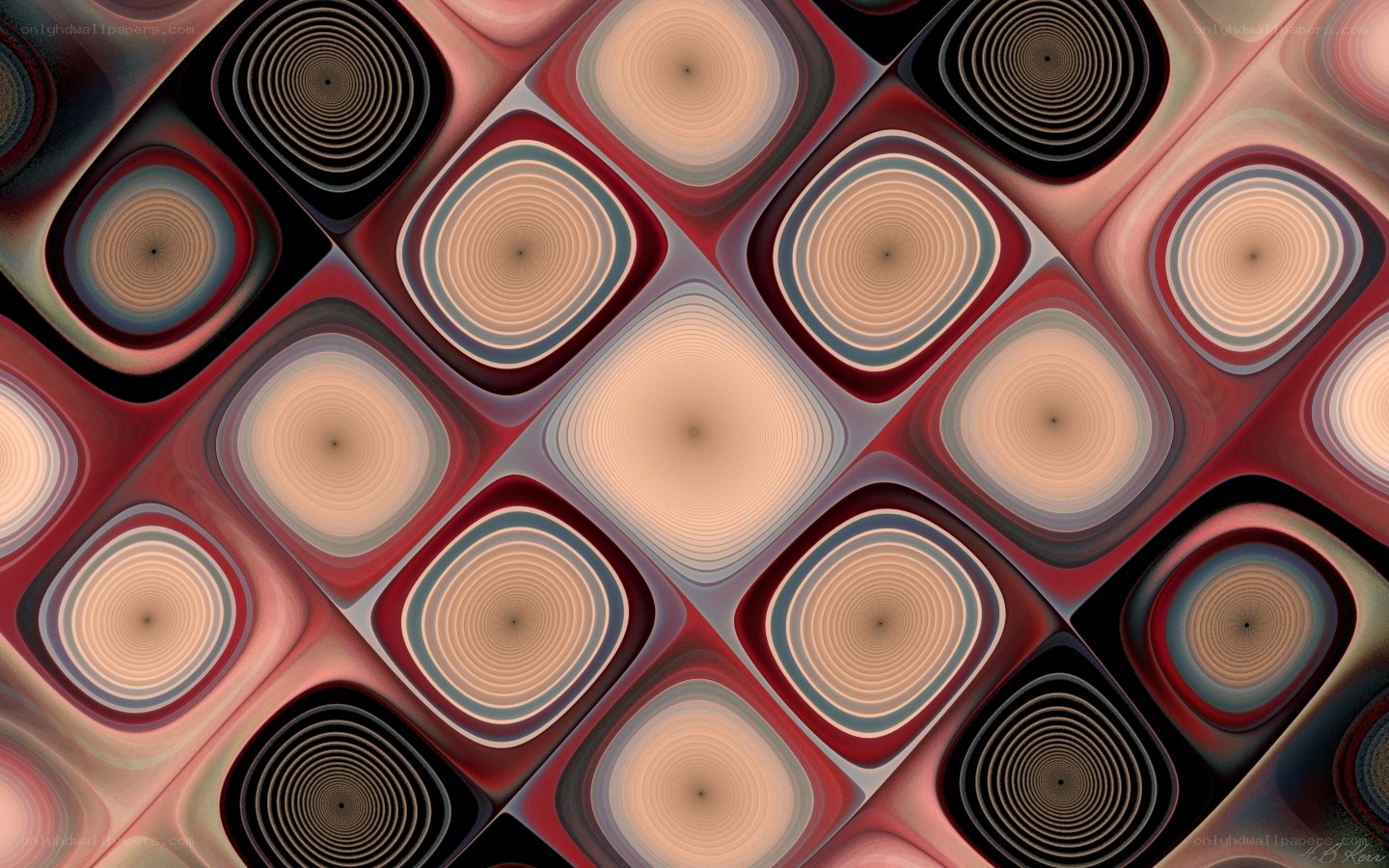 Abstract geometric pattern with concentric circles