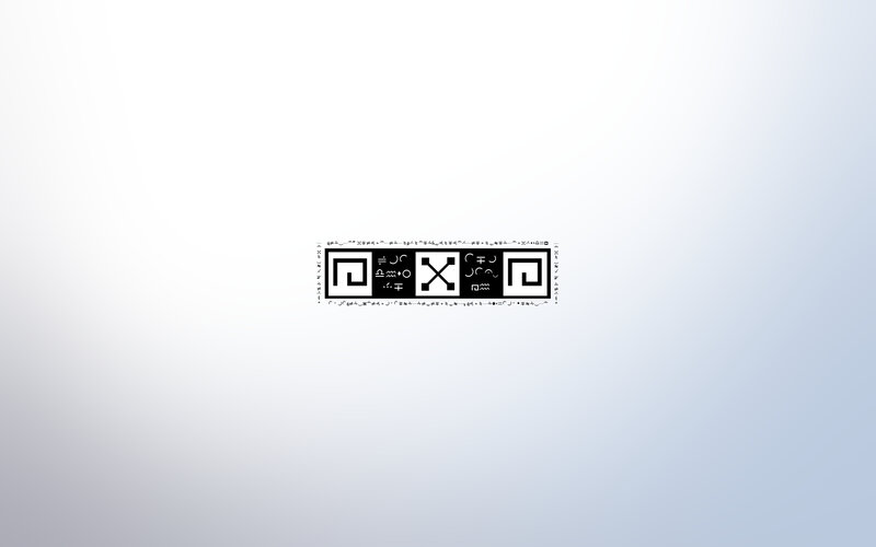 abstract geometric pattern with symbols