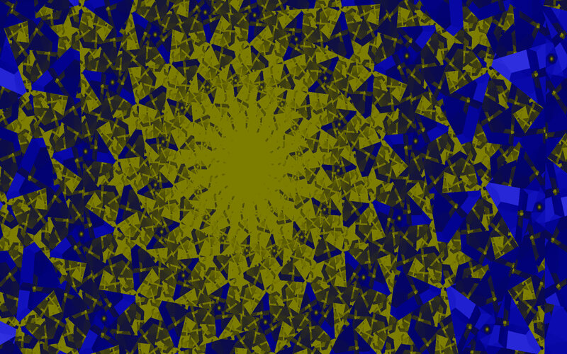 Abstract Geometric Pattern — Yellow, Dynamic