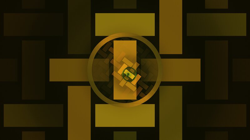 Abstract Geometric Pattern — Yellow, Minimalist