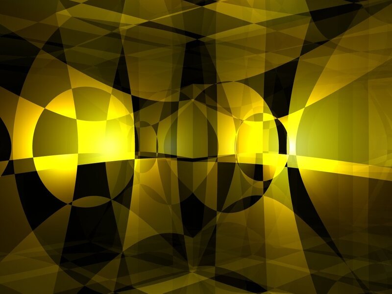 Abstract Geometric Pattern — Yellow