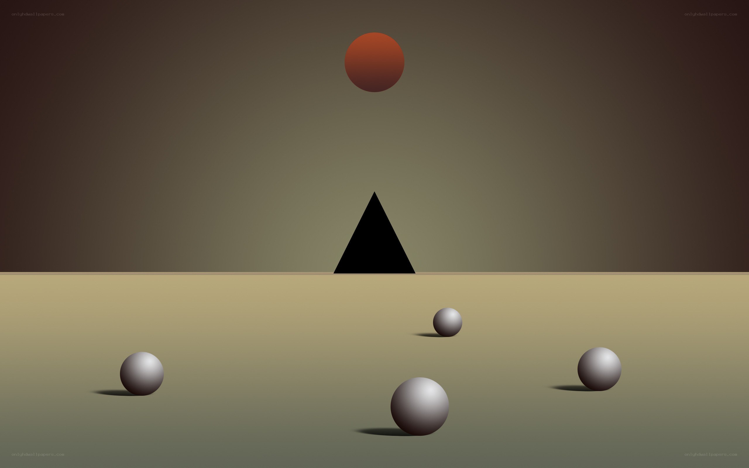 abstract geometric scene