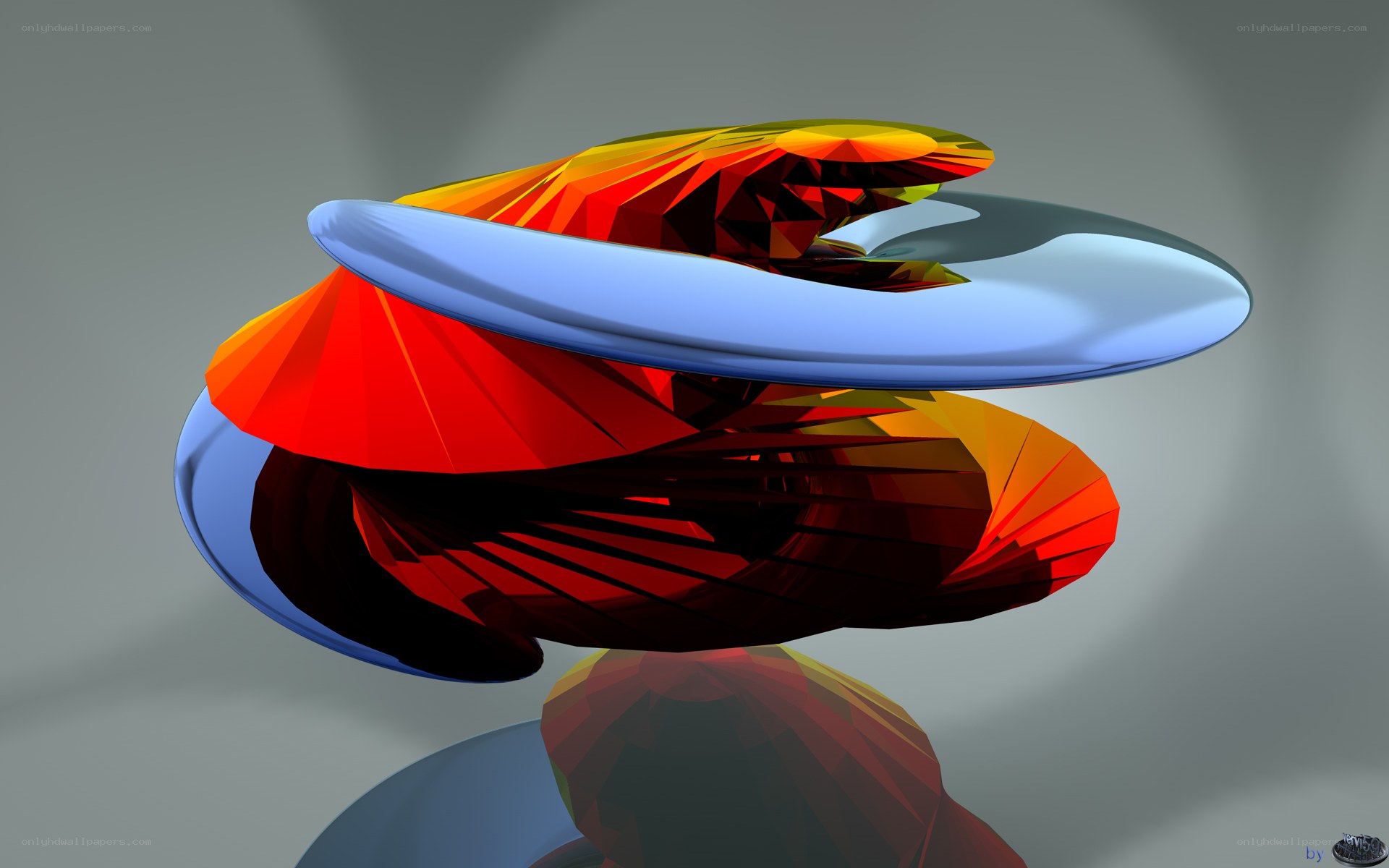 Abstract geometric sculpture