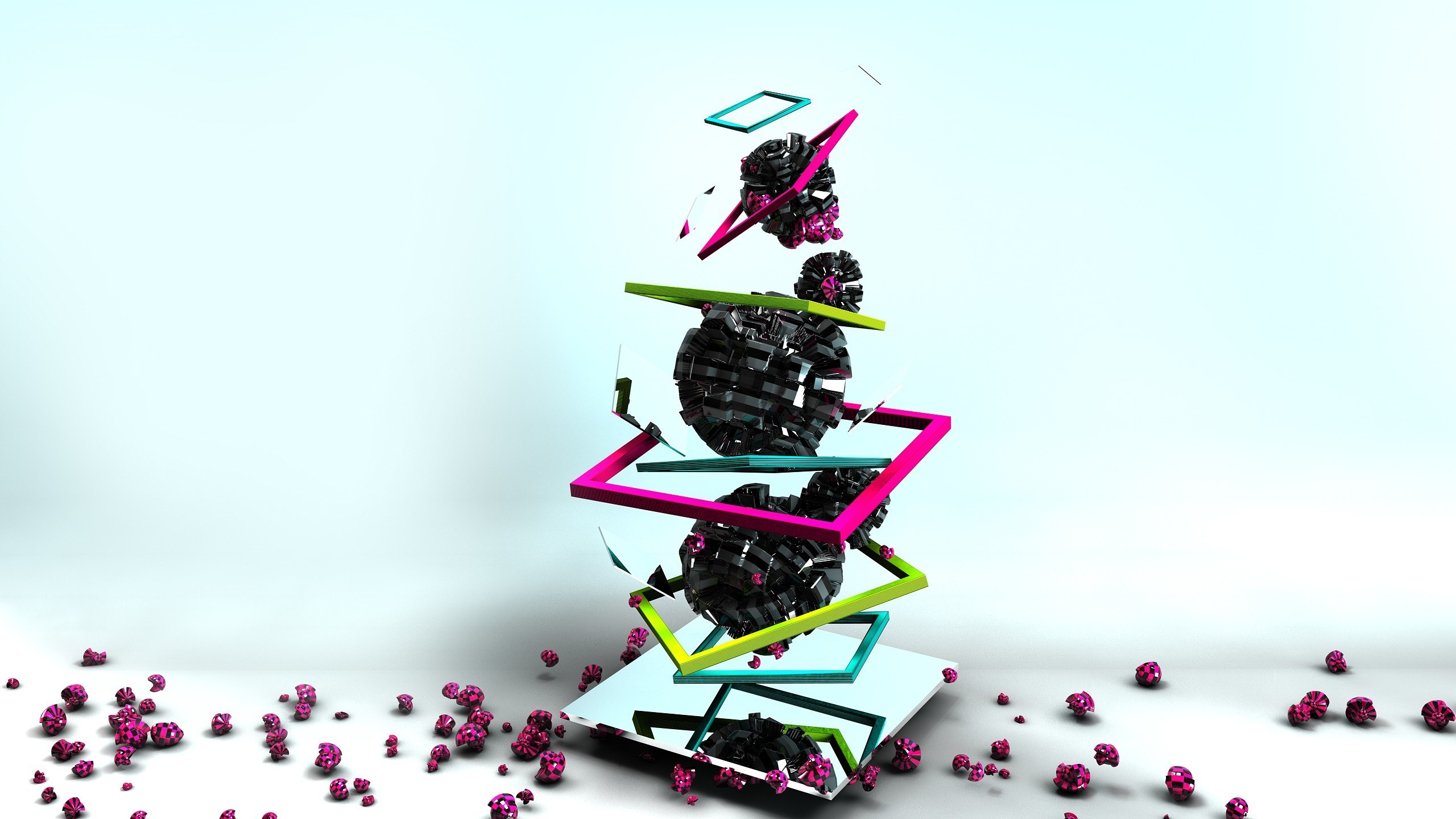 Abstract geometric sculpture