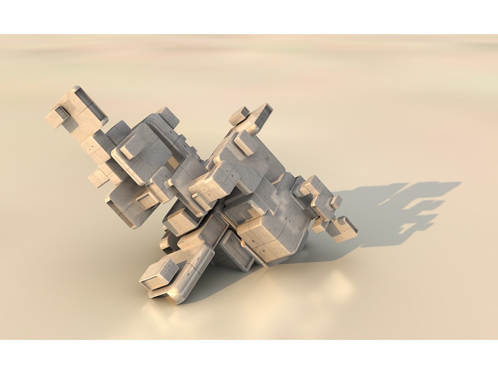 abstract geometric sculpture
