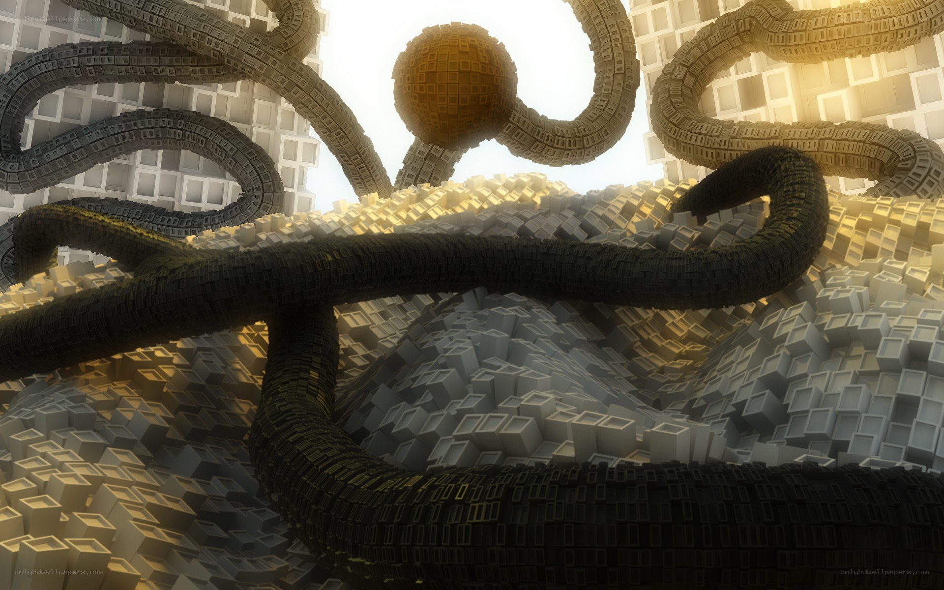 abstract geometric sculpture